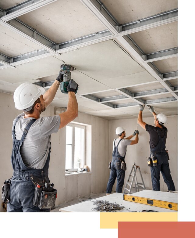 Кессонный потолок из гипсокартона под ключ в Жигулевске