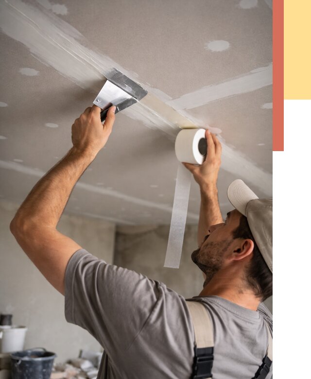 Обработка швов потолка ГКЛ в Жигулевске от 7589 руб. под ключ | ОТДЕЛОЧНИК-Жгл