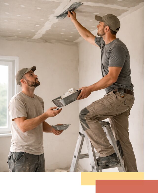 Шпаклевка потолка из гипсокартона в Жигулевске качественно и быстро