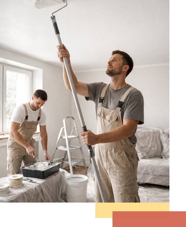 Покраска потолка водоэмульсионной краской в Жигулевске