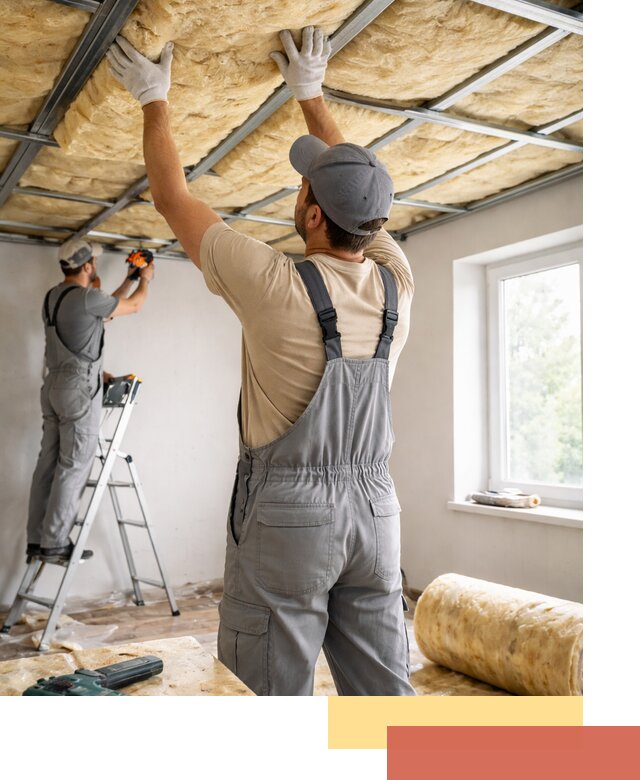 Утепление потолка под ключ в Жигулевске качественно и быстро