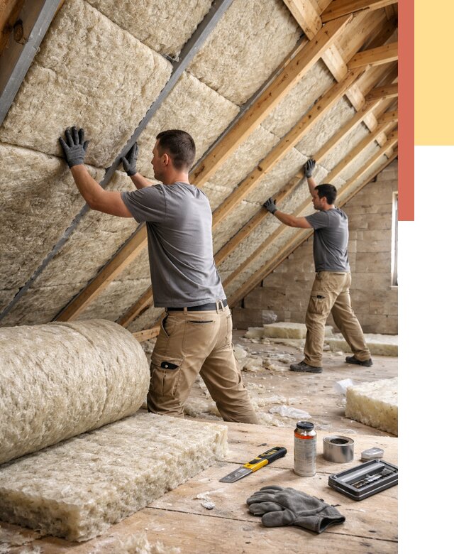 Утепление потолка минватой в Жигулевске от 1467 руб. — быстро и недорого | ОТДЕЛОЧНИК-Жгл