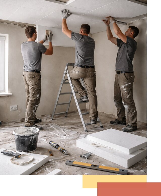 Утепление потолка пенопластом в Жигулевске быстро и качественно