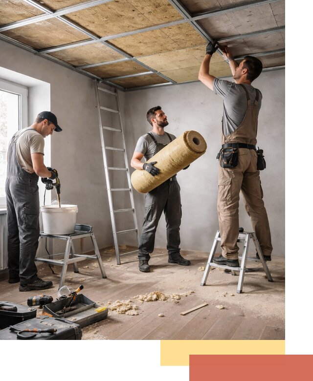 Шумоизоляция потолка в Жигулевске: профессиональный монтаж и отделка